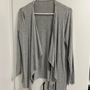 Heather Gray Open Cardigan Girls L 10/12